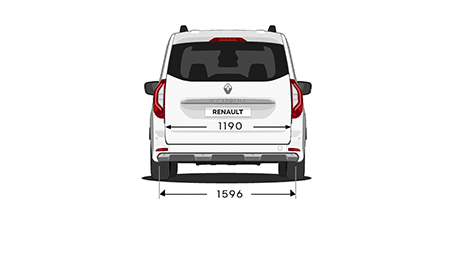 Renault Kangoo Family E-Tech - dimensioner bak