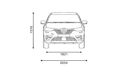 Renault Arkana dimensioner