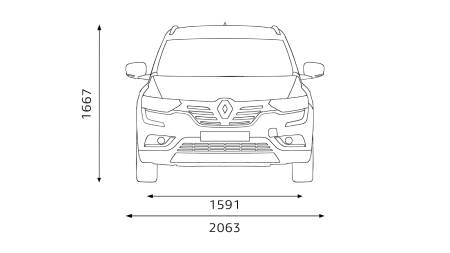 Renault Koleos dimensioner
