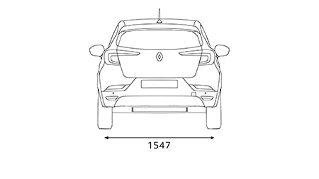 Renault Captur dimensioner bak